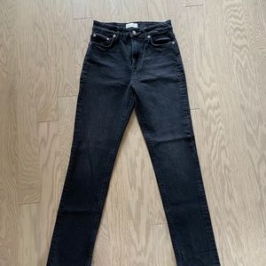 Zara Skinny Straightleg Jeans with Slit Ankle